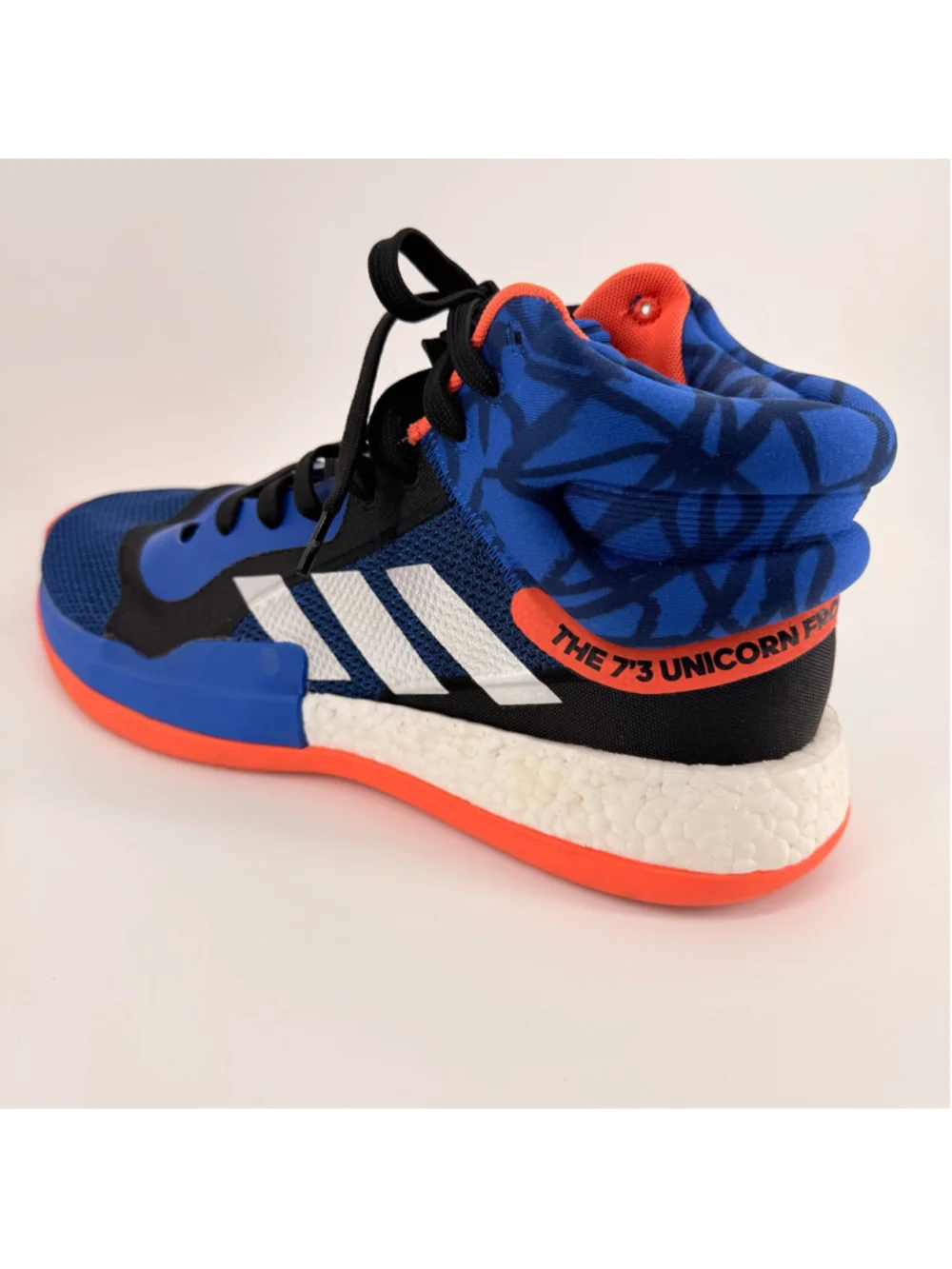 Adidas Marquee Boost Kristaps Porzongis Blue Orange Size 12 Sneakers Shoes